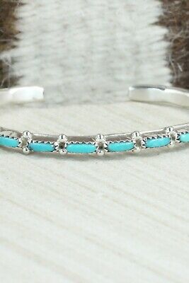 Turquoise & Sterling Silver Bracelet - Murray Hannaweeka