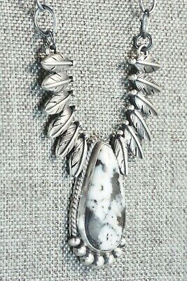 White Buffalo and Sterling Silver Necklace - Akee Douglas