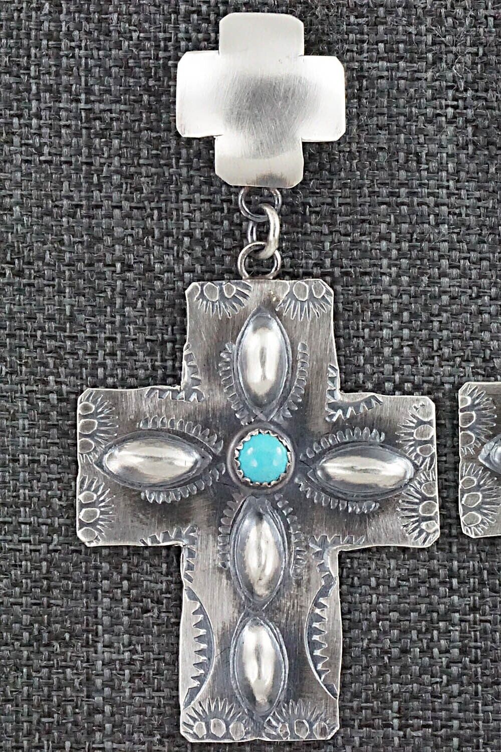 Turquoise & Sterling Silver Earrings - Gabrielle Yazzie