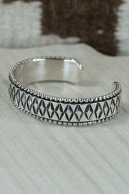 Navajo Sterling Silver Bracelet - Jonathan Nez