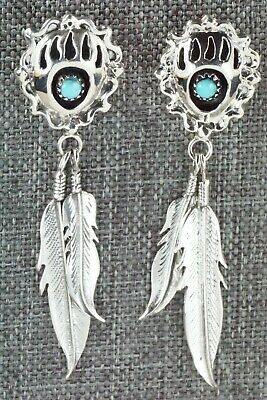 Turquoise & Sterling Silver Earrings - Annie Spencer - High Lonesome Trading