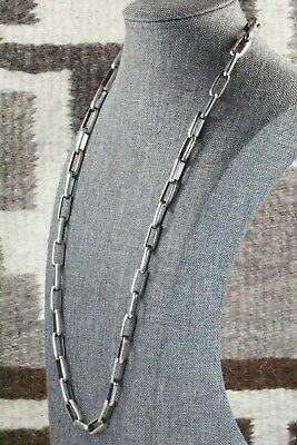 Sterling Silver Chain Necklace - Lawrence Yazzie - High Lonesome Trading