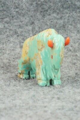 Buffalo Zuni Fetish Carving - Andres Quandelacy
