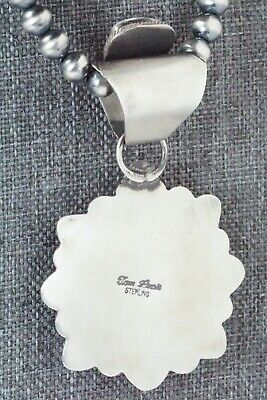 Turquoise and Sterling Silver Pendant & Necklace - Tom Lewis