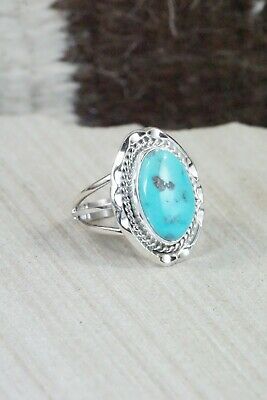 Turquoise & Sterling Silver Ring - Samuel Yellowhair - 7.5