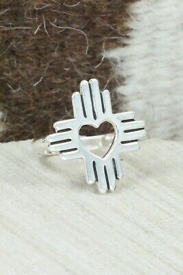 Sterling Silver Zia Ring - Raymond Coriz - Size 6.5