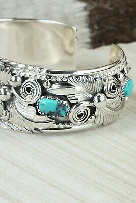 Turquoise & Sterling Silver Bracelet - Henry Attakai