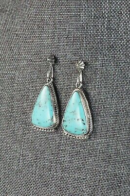 Turquoise and Sterling Silver Earrings - Sharon McCarthy