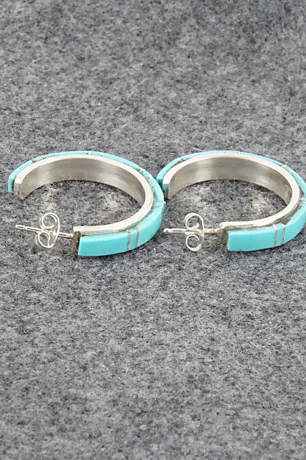 Turquoise & Sterling Silver Earrings - Terrance Panteah & Tammy Johnson