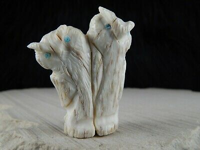 Owl - Zuni Fetish - Allison White - Zuni Owl Carving - Native American - High Lonesome Trading