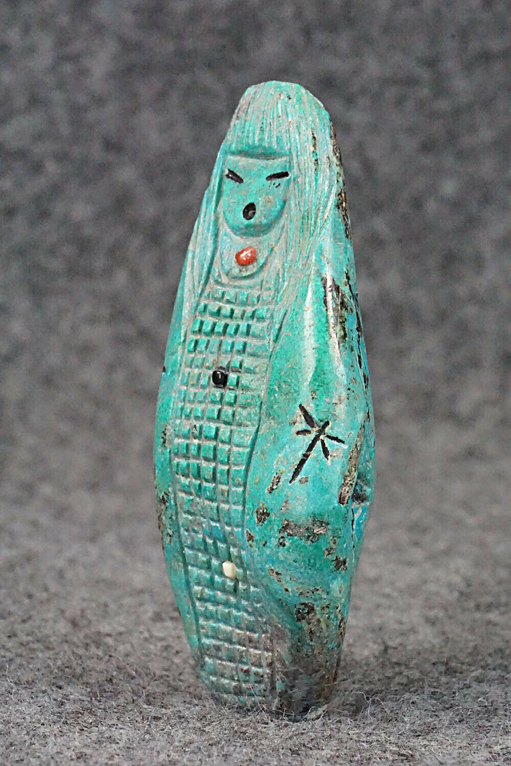 Corn Maiden Zuni Fetish Carving - Sandra Quandelacy