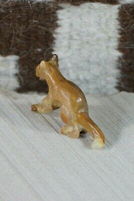 Mountain Lion Zuni Fetish Carving - Dan Quam - High Lonesome Trading
