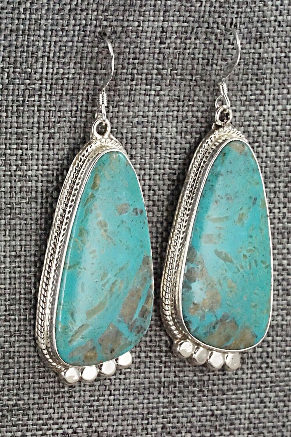 Turquoise and Sterling Silver Earrings - Sharon McCarthy