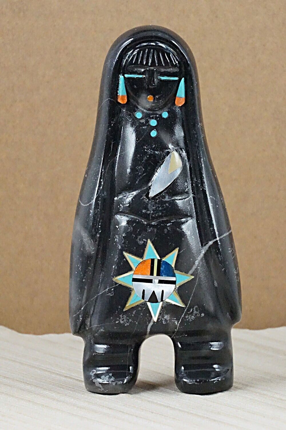 Corn Maiden Zuni Fetish Carving - Andres Lementino