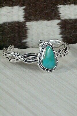 Navajo Turquoise and Sterling Silver Bracelet - Samuel Yellowhair