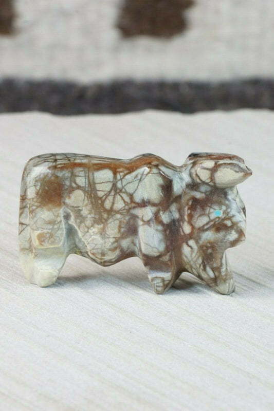 Buffalo Zuni Fetish Carving - Kelly Lementino - High Lonesome Trading