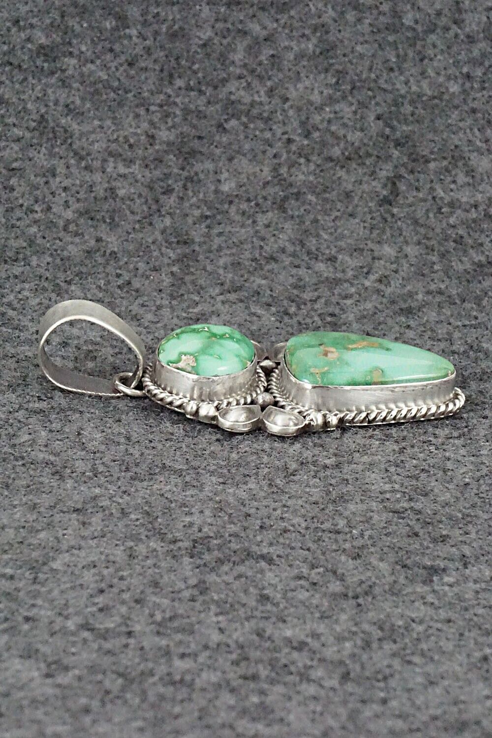 Turquoise and Sterling Silver Pendant - Derrick Gordon