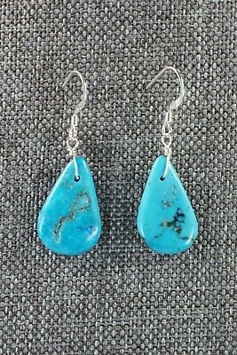 Navajo Turquoise & Sterling Silver Earrings - Native American