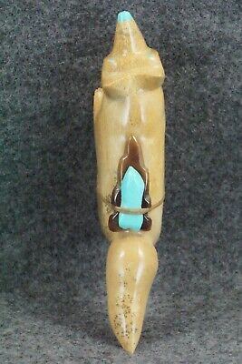 Wolf Zuni Fetish Carving - Enrike Leekya