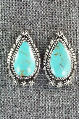 Turquoise & Sterling Silver Earrings - Freida Martinez