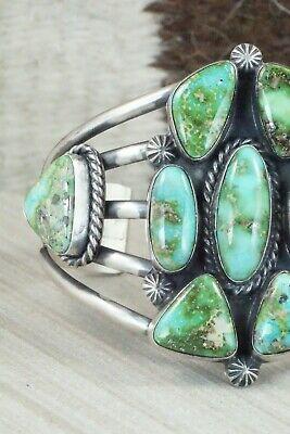 Turquoise & Sterling Silver Bracelet - Raymond Delgarito - High Lonesome Trading
