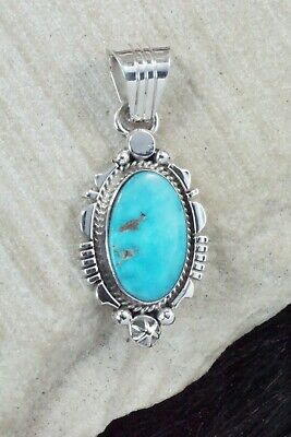 Turquoise and Sterling Silver Pendant - Daniel Benally