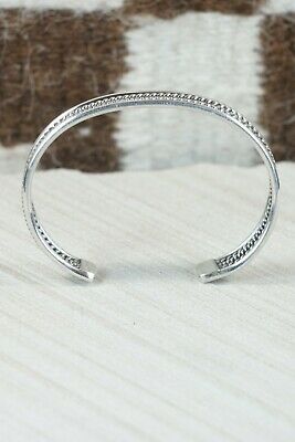 Navajo Sterling Silver Bracelet - Elaine Tahe