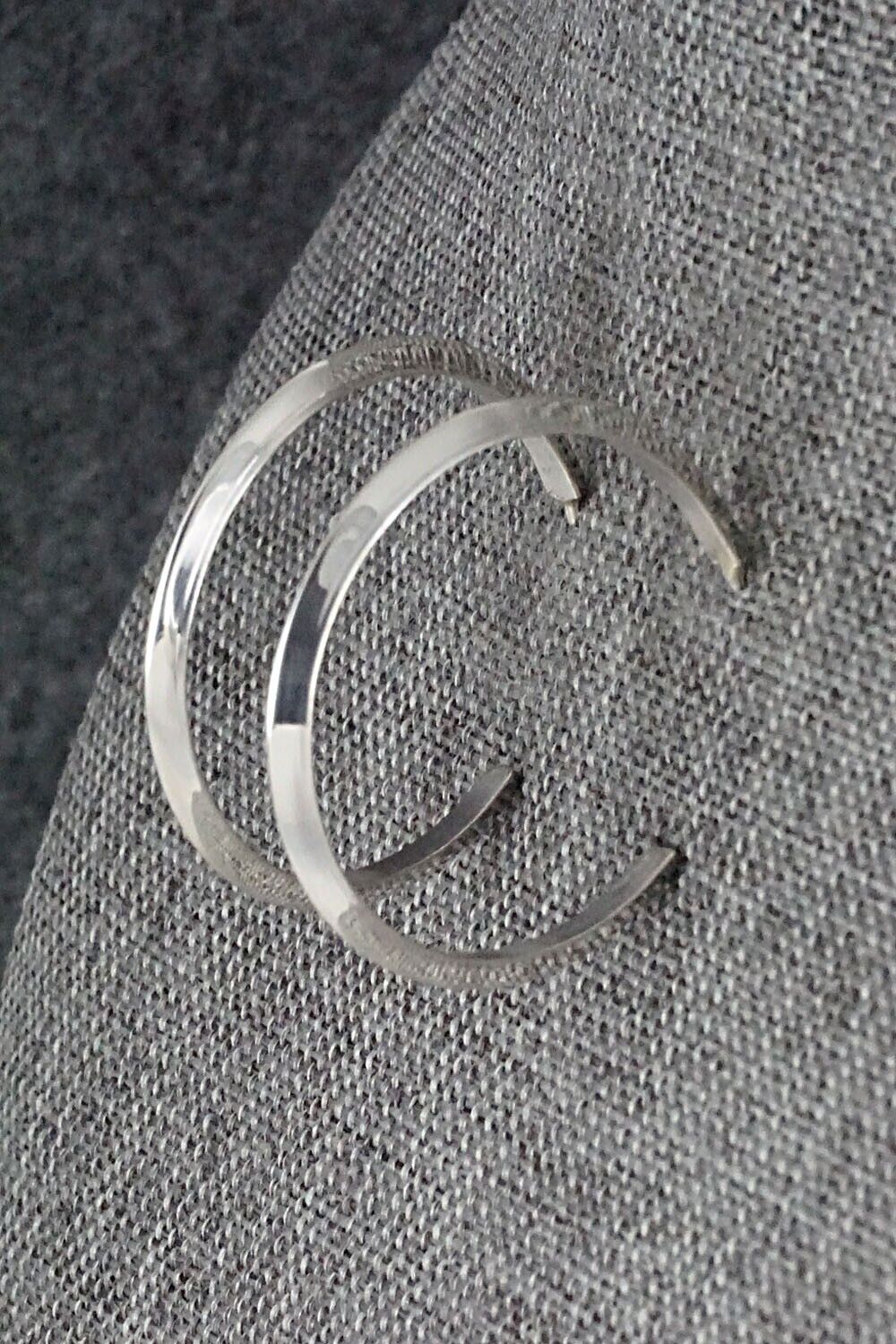 Sterling Silver Hoop Earrings - Elaine Tahe