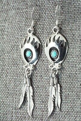 Turquoise and Sterling Silver Earrings - Annie Spencer