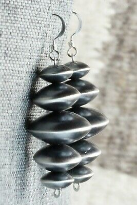 Sterling Silver Navajo Pearl Earrings - Preston Haley