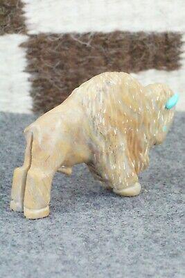 Buffalo Zuni Fetish Carving - Andres Quandelacy - High Lonesome Trading