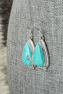 Turquoise & Sterling Silver Earrings - Sharon McCarthy