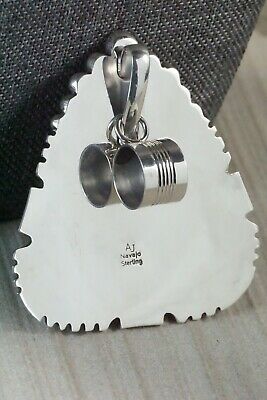 Turquoise and Sterling Silver Pendant - Alvin Joe