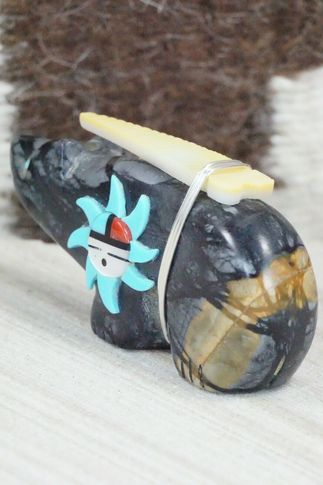 Bear Zuni Fetish Carving - Darrin Boone - High Lonesome Trading