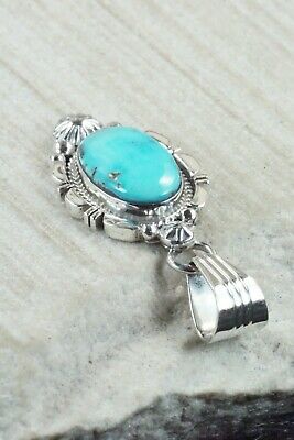 Turquoise and Sterling Silver Pendant - Daniel Benally