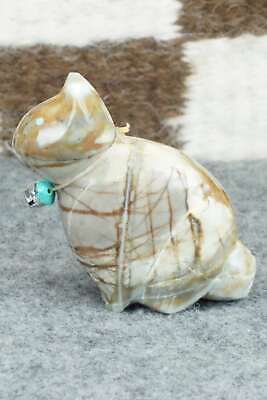 Cat Zuni Fetish Carving - Daphne Quam