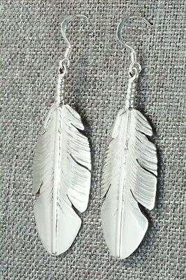 Sterling Silver Feather Earrings - Ben Begay