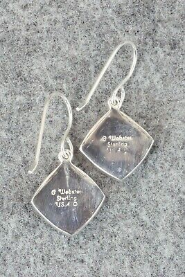 White Buffalo & Sterling Silver Earrings - Cathy Webster