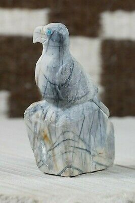 Eagle Zuni Fetish Carving - Fenton Luna - High Lonesome Trading