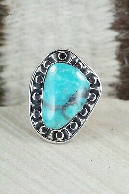 Turquoise & Sterling Silver Ring - Jimson Belin - Size 7