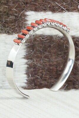 Coral & Sterling Silver Bracelet - Veronica Martza