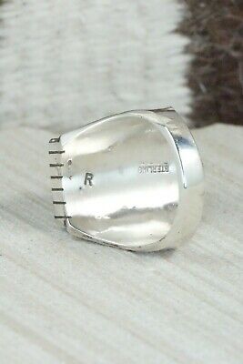 Turquoise and Sterling Silver Ring - Ray Jack - Size 12.75