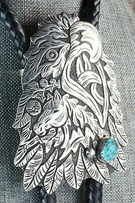 Turquoise & Sterling Silver Bolo Tie - Richard Singer