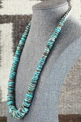 Turquoise & Sterling Silver Necklace - Navajo