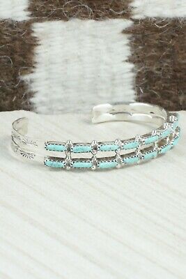 Turquoise & Sterling Silver Bracelet - Murray Hannaweeka