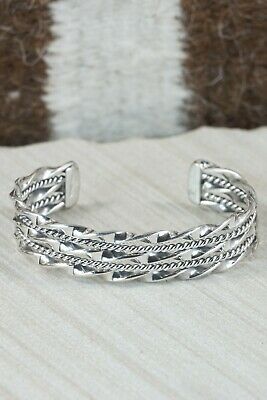 Navajo Sterling Silver Bracelet - Elaine Tahe