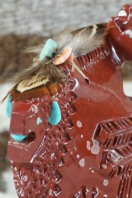 Buffalo, Horse, Chief Navajo Fetish Carving - Ben Livingston - High Lonesome Trading