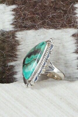 Turquoise & Sterling Silver Ring - Daniel Benally - Size 7.75