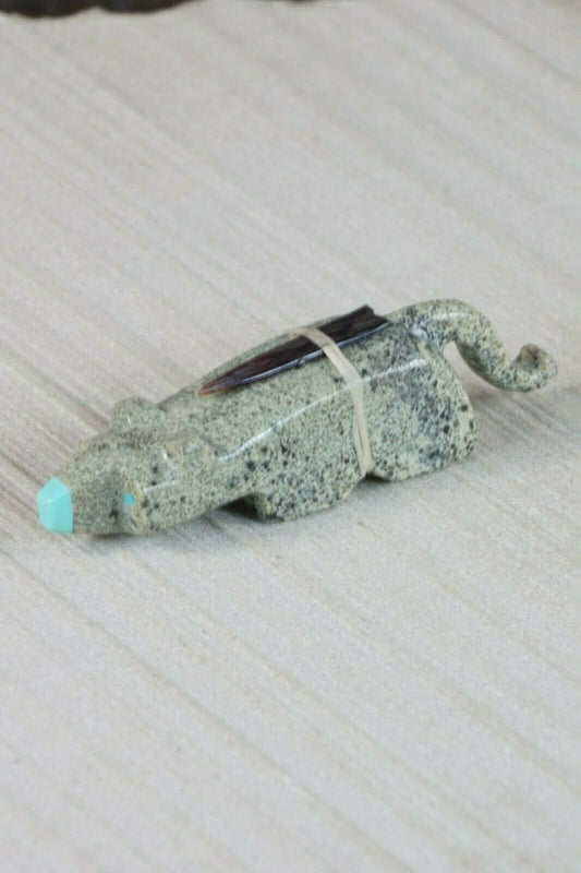 Mountain Lion Zuni Fetish Carving - Gabe Quam - High Lonesome Trading