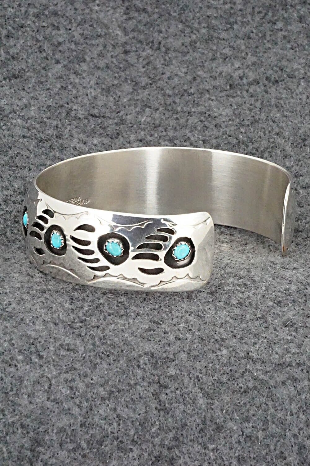 Turquoise & Sterling Silver Bracelet - Pearlene Spencer